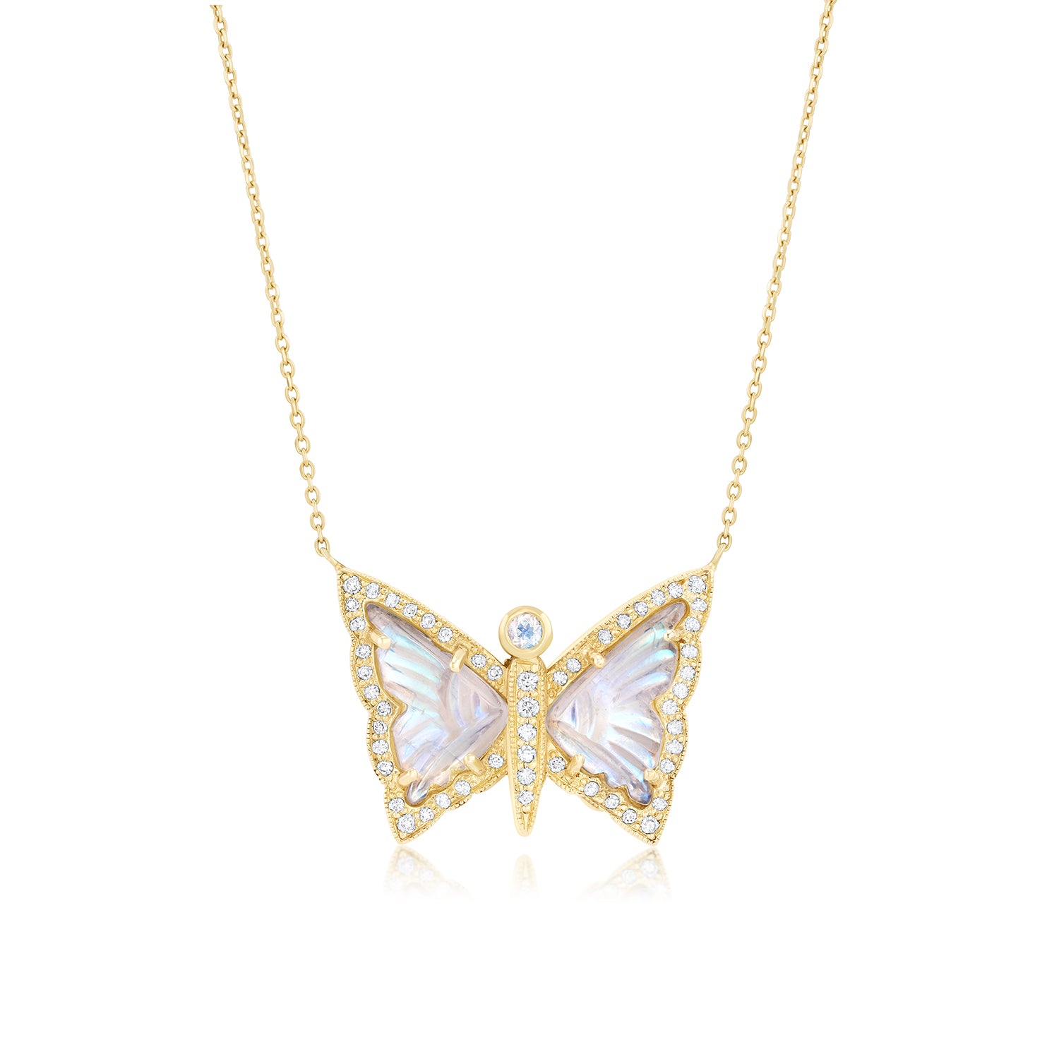 Blue Moon Butterfly Necklace