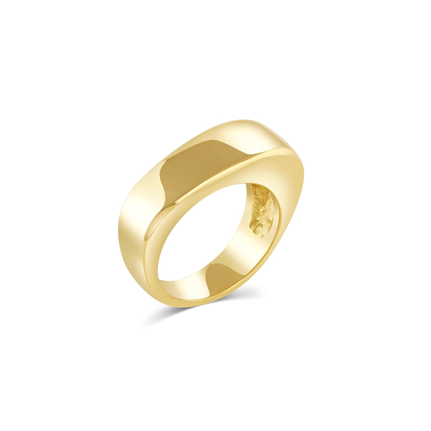 Abstract Gold Ring