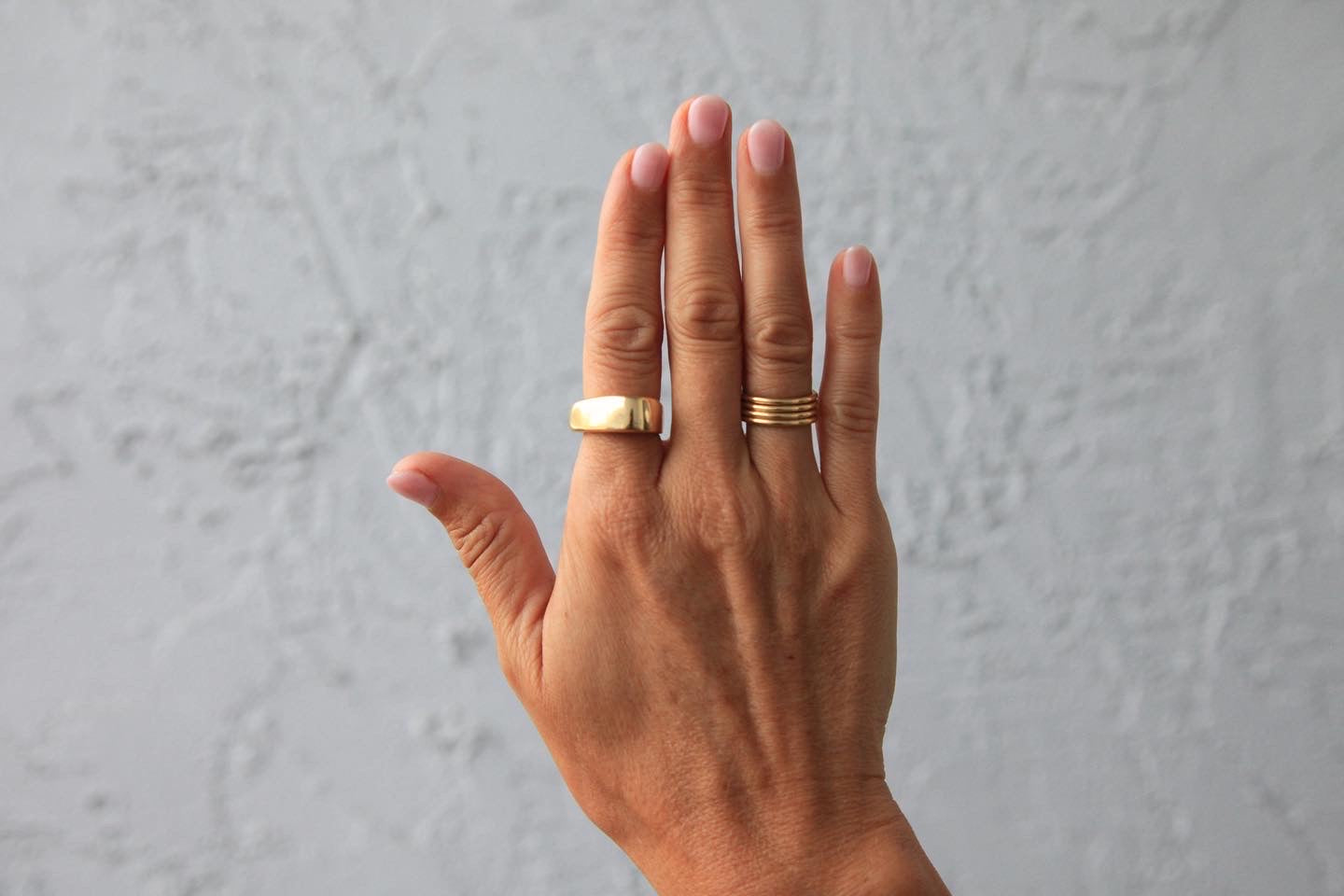 Abstract Gold Ring